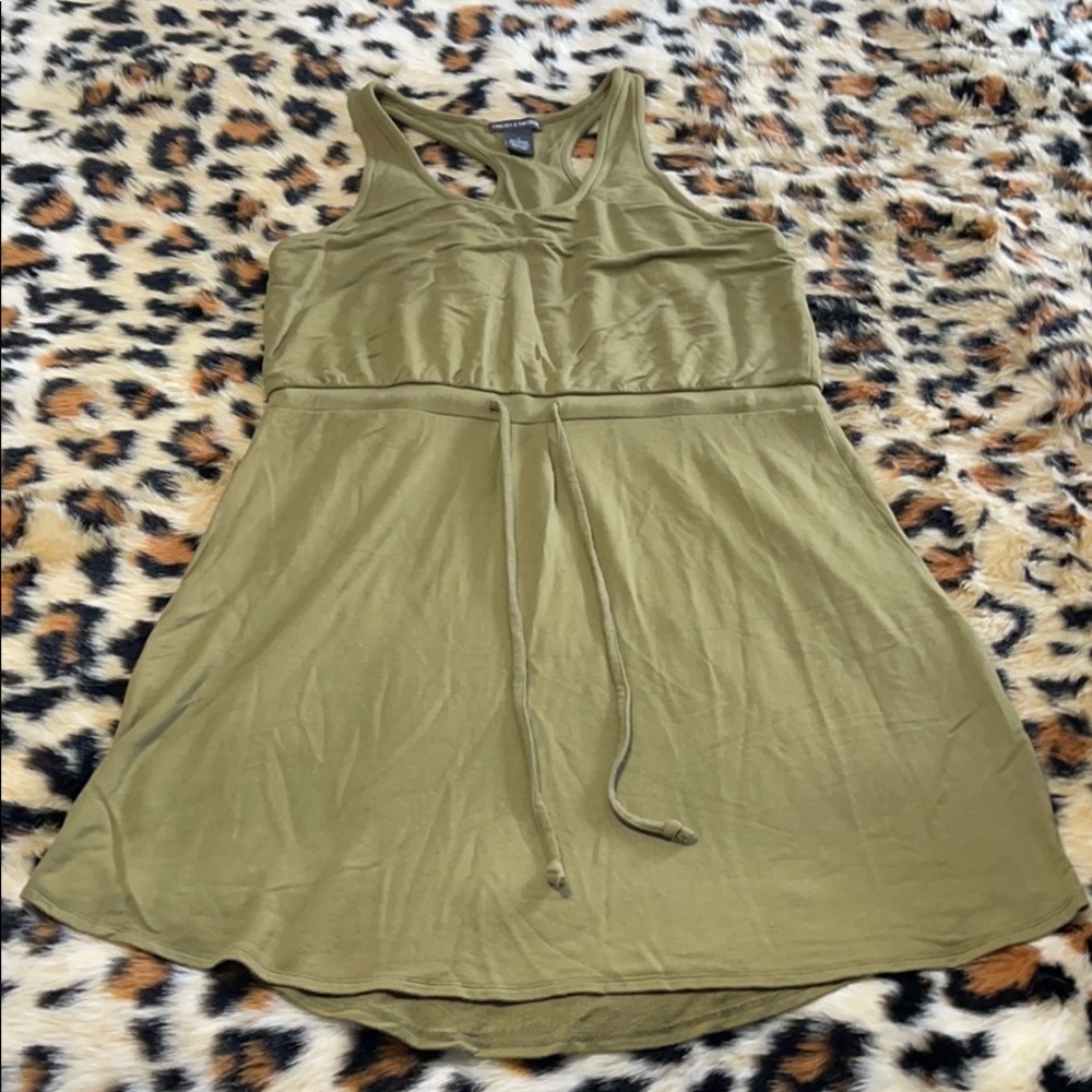 Comfy Olive Jersey Dress M